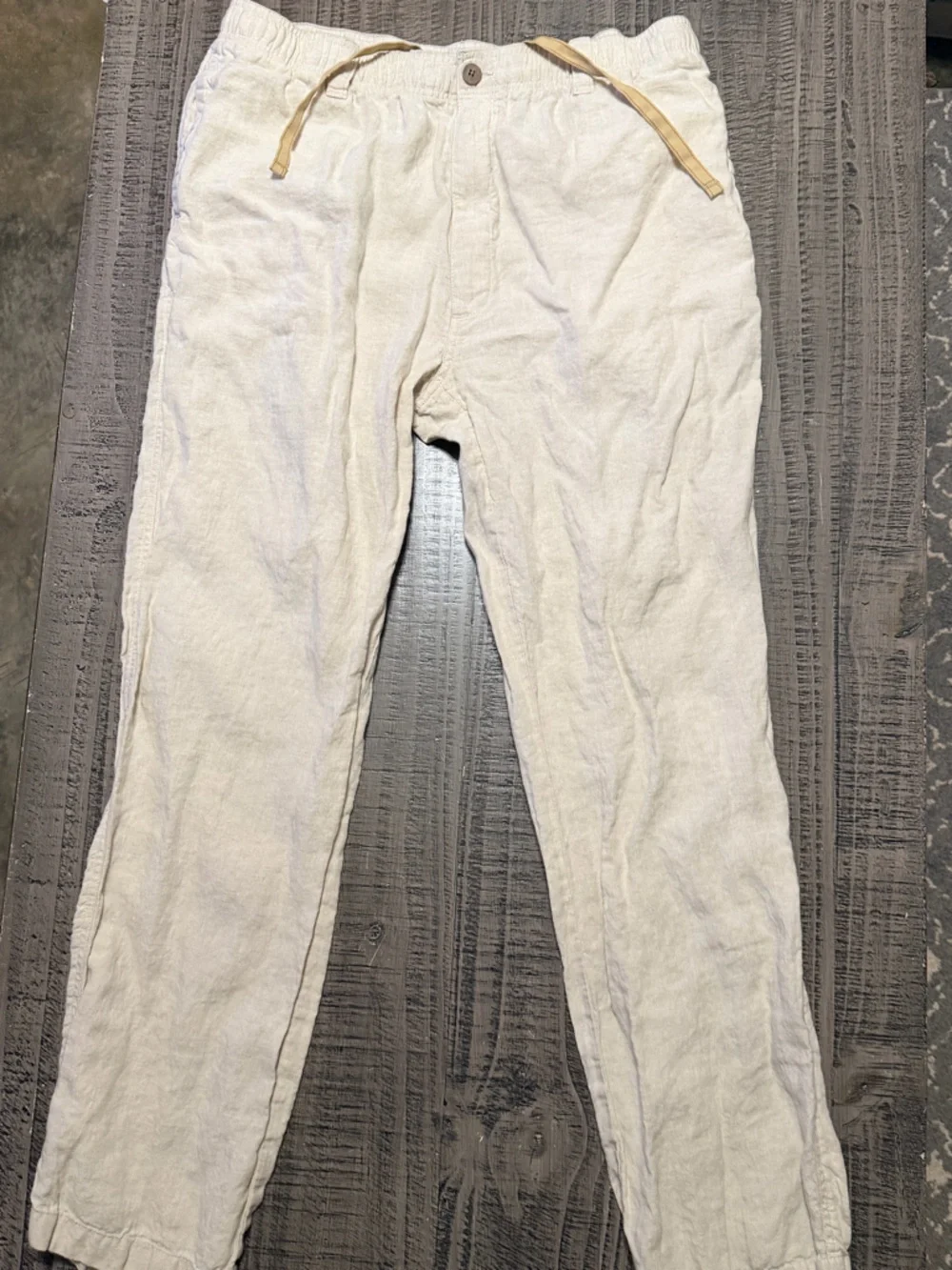 Caribbean Light Beige Men's Casual Sweatpants